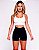 Conjunto Faixa Shorts Seam Less Dupla Face Blackout Zero Transparência Branco e preto - Imagem 7