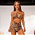 Conjunto Vicenza c/ Shorts-Saia Estampa Onça Brush - Imagem 1