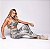 Conjunto Petra Bobble Faixa Suplex Light Zero Transparência com Empina Bumbum Estampa Diamond - Imagem 1