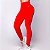 Conjunto Faixa com Zíper e Legging Confort Poliamida Premium Zero Transparência Vermelho Carmim - Imagem 4