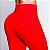 Conjunto Faixa com Zíper e Legging Confort Poliamida Premium Zero Transparência Vermelho Carmim - Imagem 3