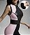 Macacão Space Chapa-Barriga Modelador Atlheisure Zero Transparência Preto e Rosa Bebê - Imagem 5