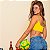 Top Samba Dupla Face 2x1 Verde e Amarelo Estampa lisa Made in Brazil - Imagem 4