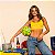 Top Samba Dupla Face 2x1 Verde e Amarelo Estampa lisa Made in Brazil - Imagem 3