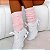 Polainas Premium Flash Dance em Tricot de Lã 1 camada Rosa Bebê - Imagem 1