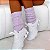 Polainas Premium Flash Dance em Tricot de Lã 1 camada Lilás Lavanda - Imagem 1