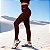 Legging PRO ATHLETE Ultra Sculpt Poliamida Premium Chapa-Barriga Zero Transparência Marrom Expresso - Imagem 1