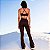 Conjunto Vicenza Bailarina Moving Ultra Sculpt Poliamida Premium Chapa-Barriga Zero Transparência Marrom Expresso - Imagem 2