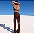 Conjunto Vicenza Bailarina Moving Ultra Sculpt Poliamida Premium Chapa-Barriga Zero Transparência Marrom Expresso - Imagem 3