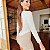 Macaquinho Lace Up Boogie Wonderland em Poliamida Premium Estampa Texturizado Bege e Branco com Shorts Bege Liso - Imagem 2