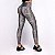 Legging V Sense Poliamida Premium Suplex Light Zero Transparência Preto com Estampa Cobra Cinza - Imagem 2
