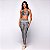 Legging Emotion Poliamida Premium Suplex Light Zero Transparência Preto com Estampa Cobra Cinza - Imagem 3