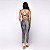 Legging Emotion Poliamida Premium Suplex Light Zero Transparência Preto com Estampa Cobra Cinza - Imagem 4