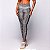 Legging Emotion Poliamida Premium Suplex Light Zero Transparência Preto com Estampa Cobra Cinza - Imagem 1