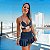 Conjunto Must Have Speed Poliamida Premium Suplex Light Zero Transparência Preto com Rosa bebe - Imagem 1