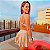 Conjunto Aster Atm Poliamida Premium Suplex Light Zero Transparência Coral com Estampa Drops Citrus - Imagem 2