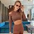 Conjunto Athleisure Winter Shoulders Poliamida Premium Zero Transparência Marrom Expresso - Imagem 2