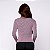 Jaqueta / Casaco Slim Poliamida Premium Alta Gramatura Texturizado Blackout Zero Transparência Estampa Tweed Chanel Inspired Rosa - Imagem 2