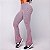 Calça Legging Bailarina Flare Poliamida Premium Alta Gramatura Texturizado Blackout Zero Transparência Estampa Tweed Chanel Inspired Rosa - Imagem 1