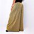 Calça Pantalona Elastico Poliamida Premium Alta Gramatura Texturizado Blackout Zero Transparência Estampa Tweed Chanel Inspired Amarelo Ouro - Imagem 2