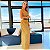 Conjunto Sun Body Dupla Face e Calça Pantalona Elastico Poliamida Premium Alta Gramatura Texturizado Blackout Zero Transparência Estampa Tweed Chanel Inspired Amarelo Ouro - Imagem 1