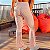 Calça Legging Bailarina Poliamida Premium Rosa Bebê Estampa Heart Boom Rosa-Choque - Imagem 2