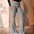 Calça Legging Bailarina Flare Argola Jacquard Poliamida Premium Zero Transparência Preto e Cinza - Imagem 1