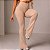 Calça Legging Bailarina Flare Ellegance Suplex Light em Poliamida Premium Zero Transparência Bege Areia - Imagem 1
