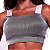 Top Faixa Fixa Elasticos Zero Transparência Jacquard Texturizado Canelado Estampa Retrô Fit Cyber Lines - Imagem 1