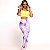 Conjunto Florença Jump Poliamida Premium Suplex Light Zero Transparência Estampa Algodão Doce - Imagem 8