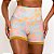 Shorts Gym em Suplex Light Zero Transparência Estampa Hali Candy Colors Neon - Imagem 2
