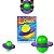 Brinquedo Pogobol Roxo e Verde Bola Pula Infantil Estrela - Imagem 1