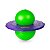 Brinquedo Pogobol Roxo e Verde Bola Pula Infantil Estrela - Imagem 3