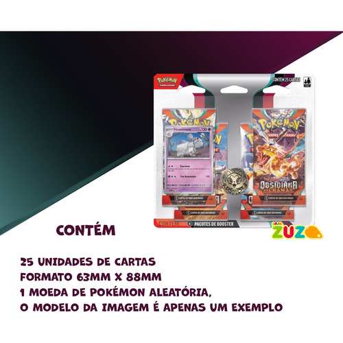 JOGO DE CARTA POKEMON EV3 - BLISTER QUADRUPLO - HOUNDSTONE