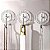 KIT 3 Toalheiros Ganchos Adesivos Banheiro Cozinha Lavanderia Luxo Ch256 - Imagem 3