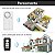 Alarme Residencial Comercial Sensor Magnético Controle Remoto Porta Janela Som Muito Forte 108db KITS - Imagem 6