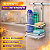 Suporte para Sabão Detergente e Esponja para Pendurar em Barra Suspensa de Cozinha Luxo - Ref. 2804, 2804RG - Imagem 9
