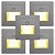 Kit 05 Luminárias Arandelas Balizador de Embutir Com Sensor de Movimento Corredor Escada Cozinha Banheiro Sala Garagem Varanda LED Luxo - Imagem 1