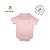 Body Social Gola Grelot e Manga Curta Rosa Claro Tamanho P - 100% Algodão Egípcio - Corujitos - Imagem 1