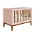 Berço Noah Wood Classic Rosa Fosco - Reller - Imagem 1