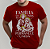 Camiseta Família que Reza Unida Bordô - Imagem 1