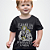 Camiseta Infantil Família que Reza Unida Preta - Imagem 1