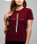 Babylook Bordô Jesus Cristo - Imagem 1