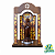 Oratório Vitral Espirito Santo + Imagem NSA - Imagem 1