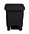 Lixeira 50 Litros C/ Pedal - Preto (Fardo c/ 3 Unidades) - Imagem 1