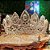 Coroa Realeza para Casamento, Noiva, Debutantes e Festas em geral - Prata - Imagem 1