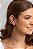 Brinco Ear Cuff Folheado Borboleta com Corrente Dupla e com Piercing Fake (2 peças) - Imagem 2