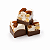 Torrone de Amêndoas Com Base de Chocolate Ao Leite - 100g (com 6 unidades de 17g cada) - Imagem 1