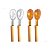 Kit 2 Peças Para Misturar Salada Colher E Garfo Acrílico - Imagem 4