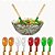 Kit 2 Peças Para Misturar Salada Colher E Garfo Acrílico - Imagem 1